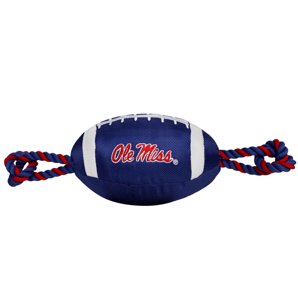 Pets First New England Patriots Nylon Football Rope Dog Toy