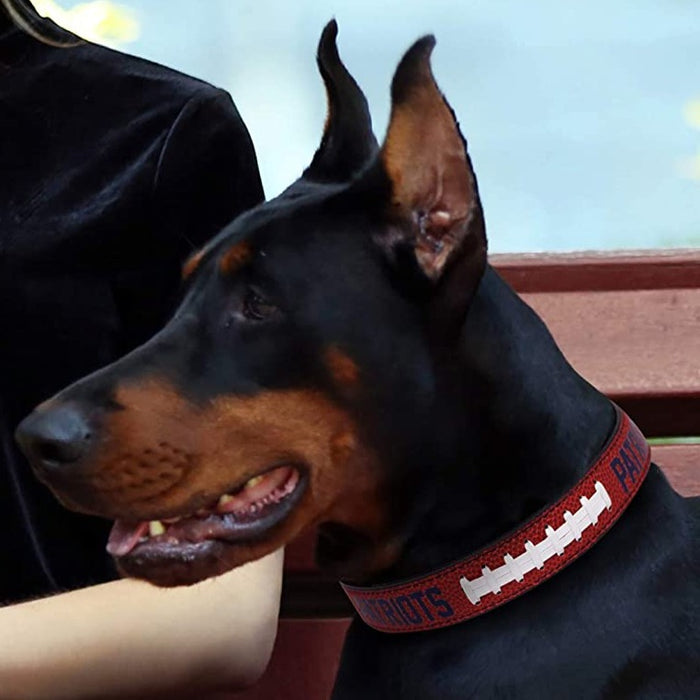 New England Patriots Pro Dog Collar - 3 Red Rovers