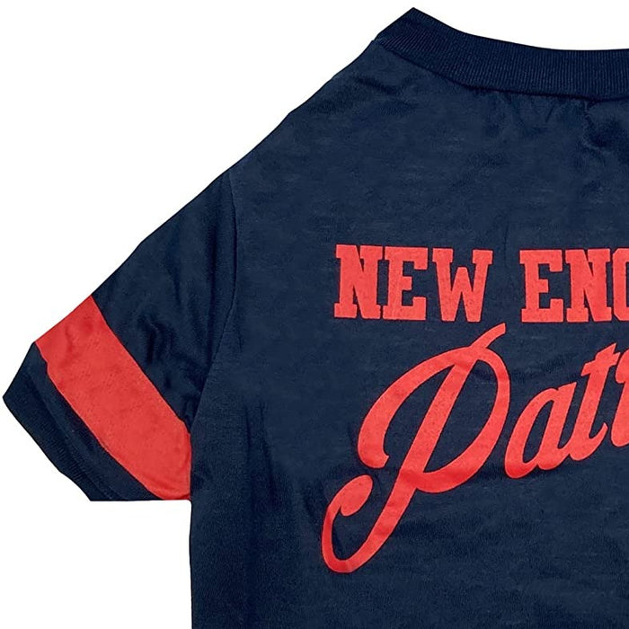 New England Patriots Stripe Tee Shirt - 3 Red Rovers