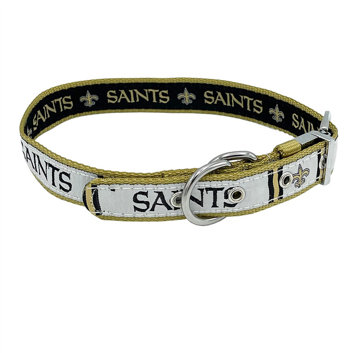New Orleans Saints Reversible Dog Collar - 3 Red Rovers