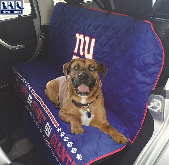 New York Giants Pet Car Seat Protector - 3 Red Rovers