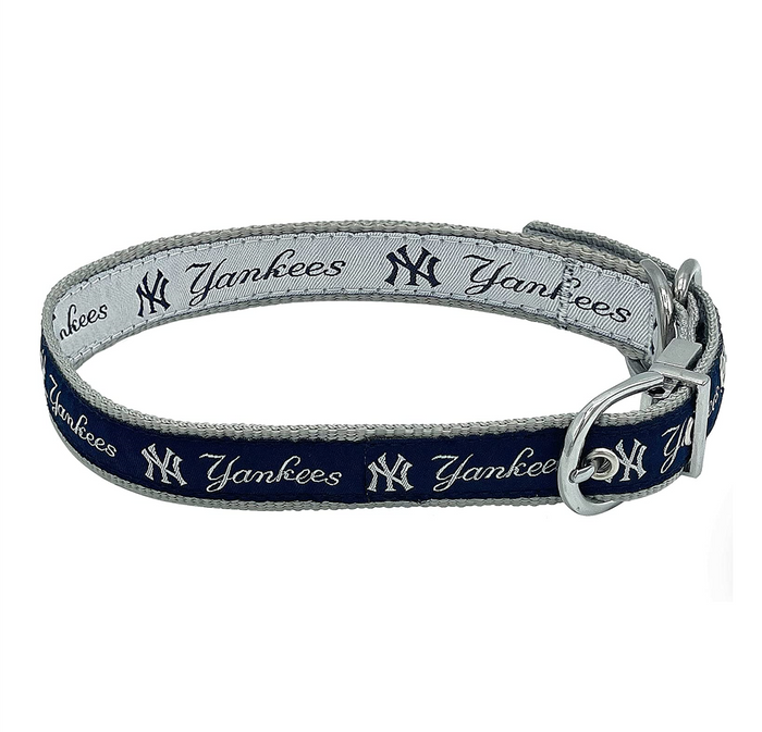 New York Yankees Reversible Dog Collar - 3 Red Rovers