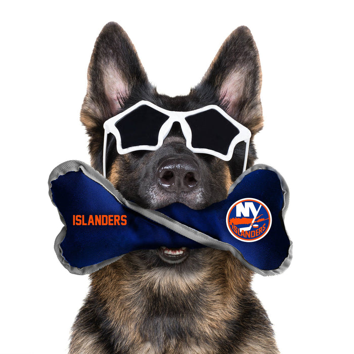 New York Islanders Pet Tug Bone - 3 Red Rovers