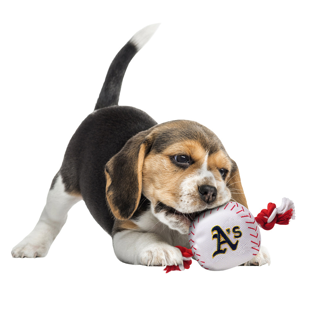 Pets First La Dodgers Baseball Tough Dog Toy, Small