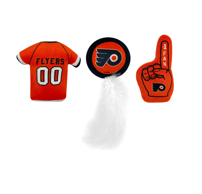 Philadelphia Flyers 3 piece Catnip Toy Set - 3 Red Rovers