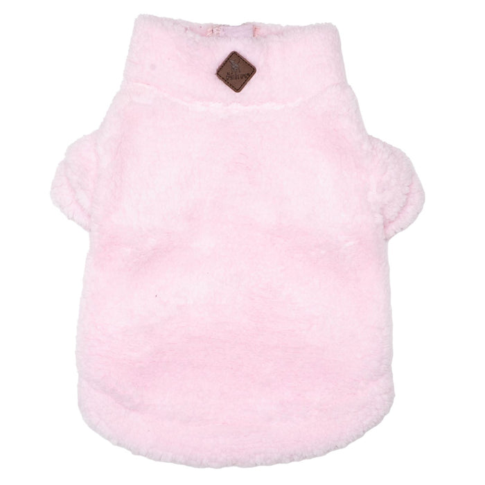 Pink Solid Fleece Pullovers - 1/4 Zip Pull - 3 Red Rovers