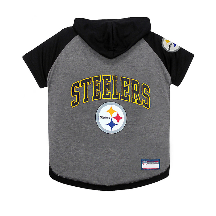 Pittsburgh Steelers Lightweight Pet Hoodie - 3 Red Rovers