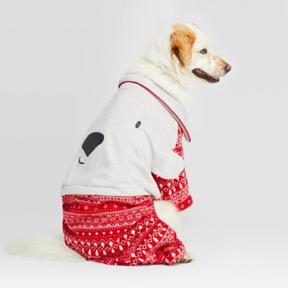 Xxl dog christmas discount pajamas