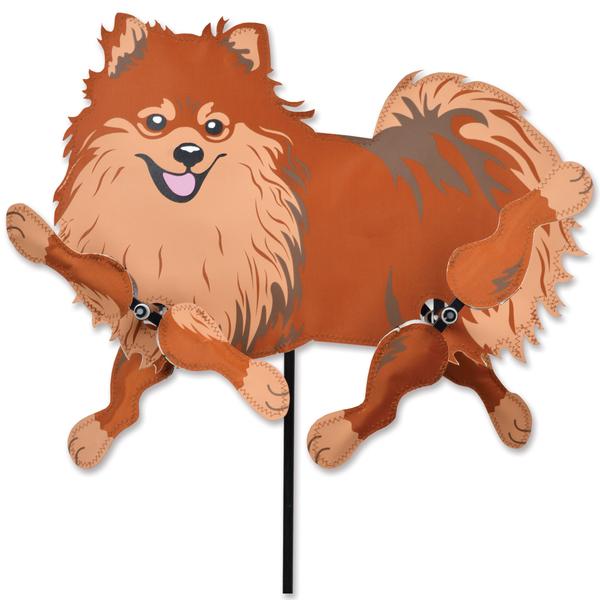 Pomeranian WhirliGig 14.5" Spinner - 3 Red Rovers