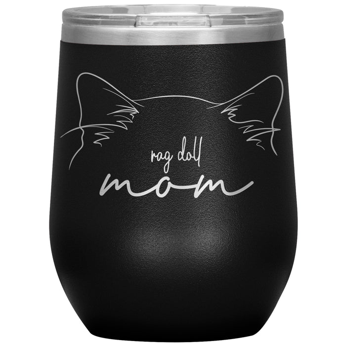 Rag Doll Cat Mom Wine Tumbler - 3 Red Rovers