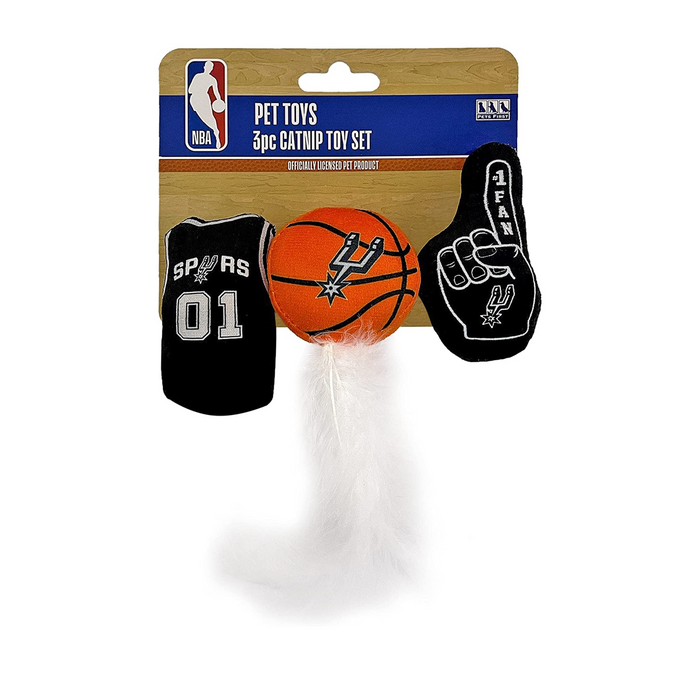 San Antonio Spurs 3 piece Catnip Toy Set - 3 Red Rovers