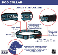 San Jose Sharks Dog Collar or Leash - 3 Red Rovers