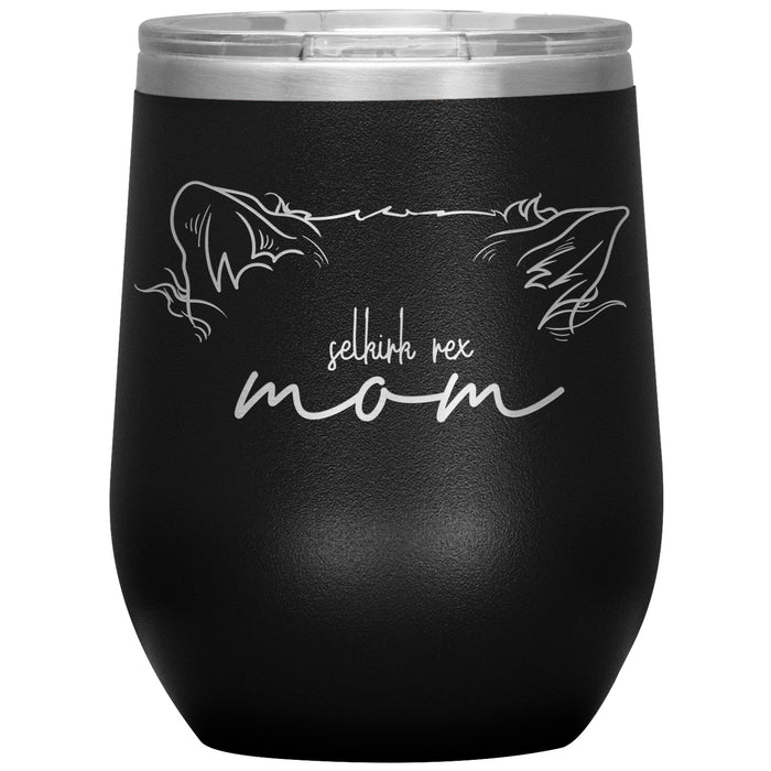 Selkirk Rex Cat Mom Wine Tumbler - 3 Red Rovers