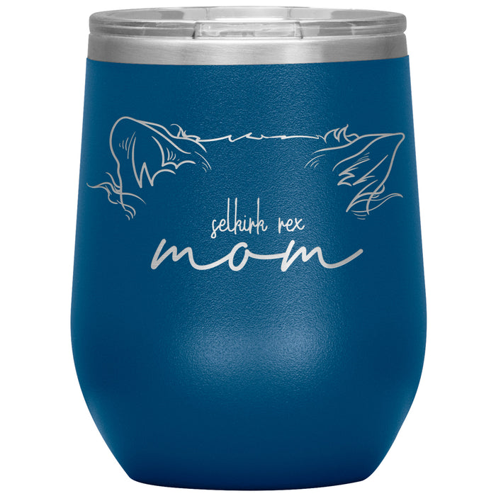 Selkirk Rex Cat Mom Wine Tumbler - 3 Red Rovers