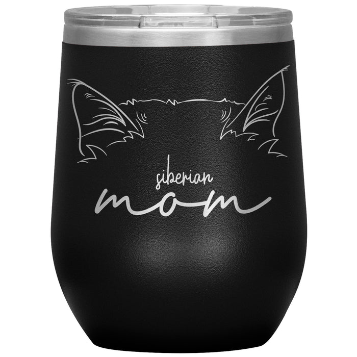 Siberian Cat Mom Wine Tumbler - 3 Red Rovers