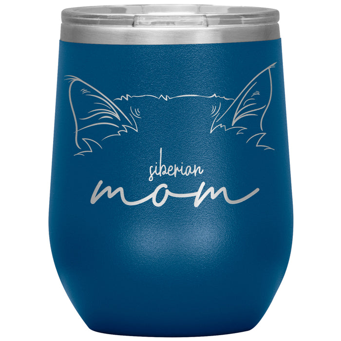 Siberian Cat Mom Wine Tumbler - 3 Red Rovers