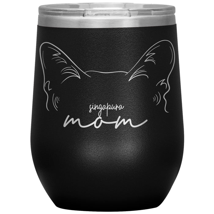 Singapura Cat Mom Wine Tumbler - 3 Red Rovers