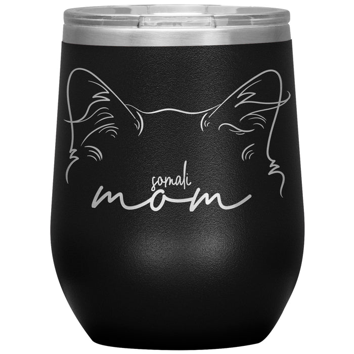 Somali Cat Mom Wine Tumbler - 3 Red Rovers
