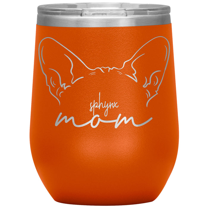 Sphynx Cat Mom Wine Tumbler - 3 Red Rovers