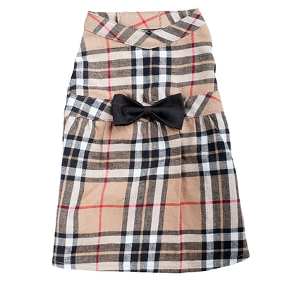Tan Plaid Dress - 3 Red Rovers