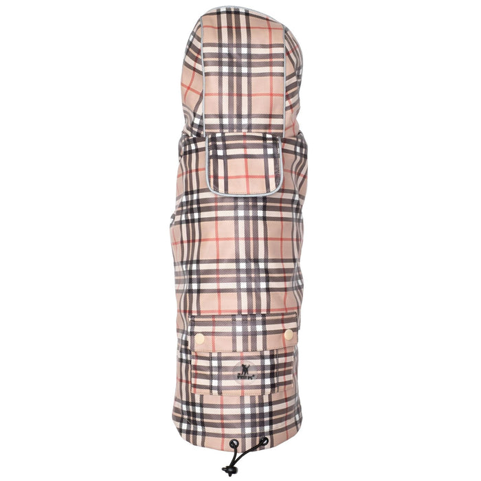 Tan Plaid London Raincoat - 3 Red Rovers