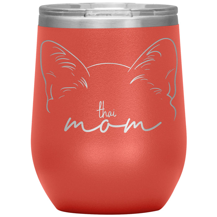 Thai Cat Mom Wine Tumbler - 3 Red Rovers
