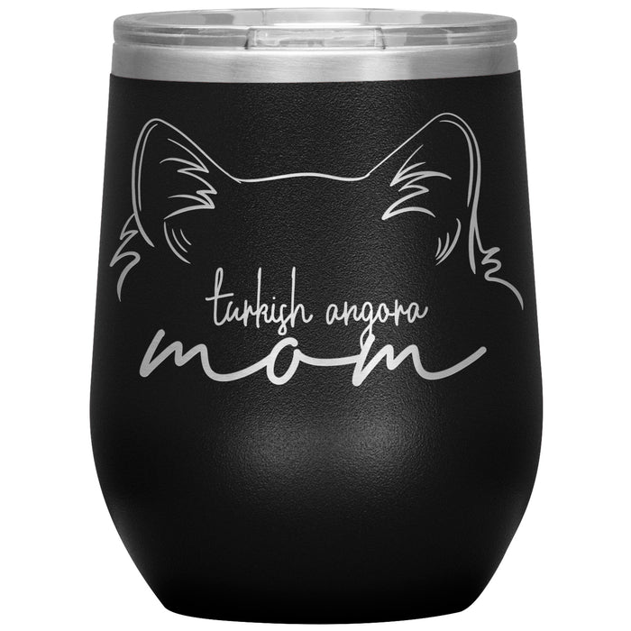 Turkish Angora Cat Mom Wine Tumbler - 3 Red Rovers