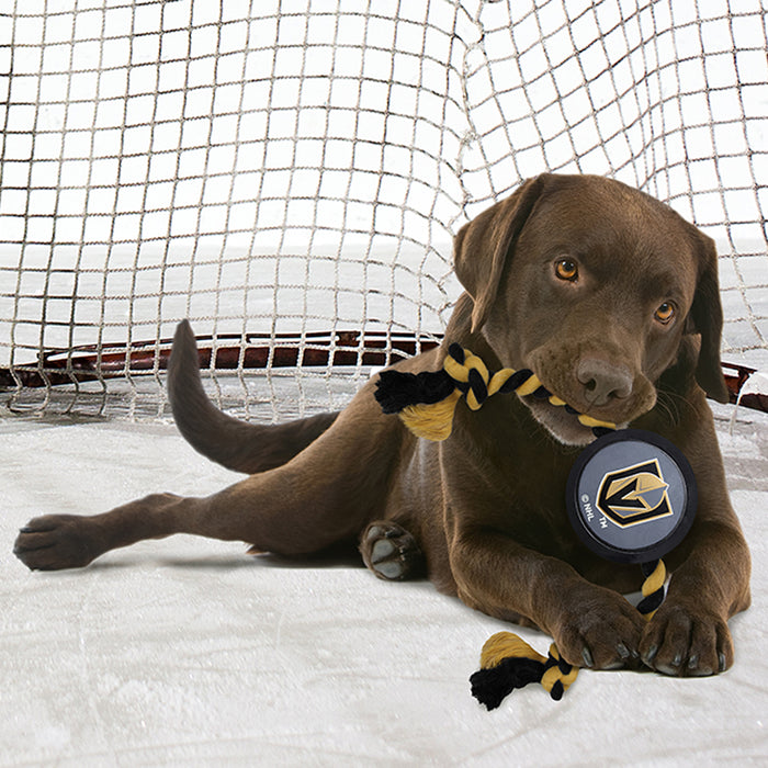 Vegas Golden Knights Puck Rope Toys - 3 Red Rovers