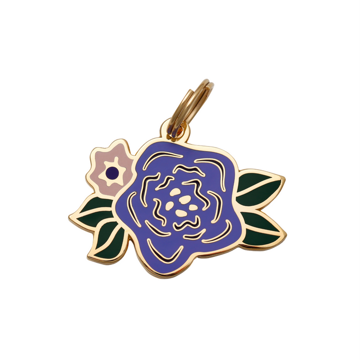 Wild Flower Pet ID Tag - 3 Red Rovers