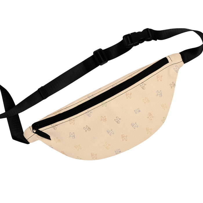 Standard Poodle Waist/Belt Bag - Cream - 3 Red Rovers