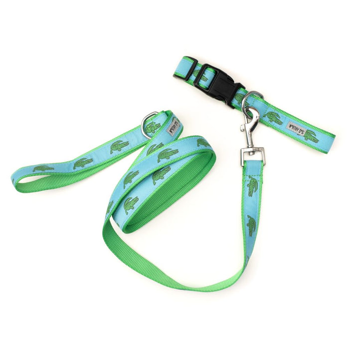 Alligators Blue Collection Dog Collar or Leads - 3 Red Rovers
