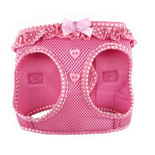 American River Choke Free Dog Harness™ - Candy Pink/White Polka Dots