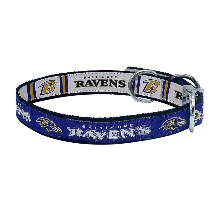 Baltimore Ravens Reversible Dog Collar - 3 Red Rovers