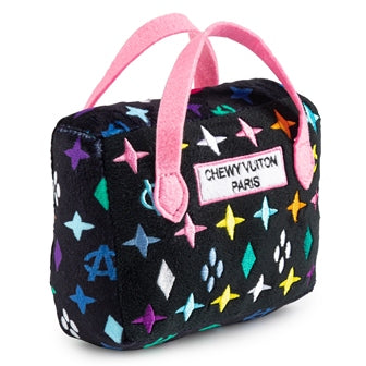 Chewy Vuiton Black Monogram Purse Toy - 3 Red Rovers