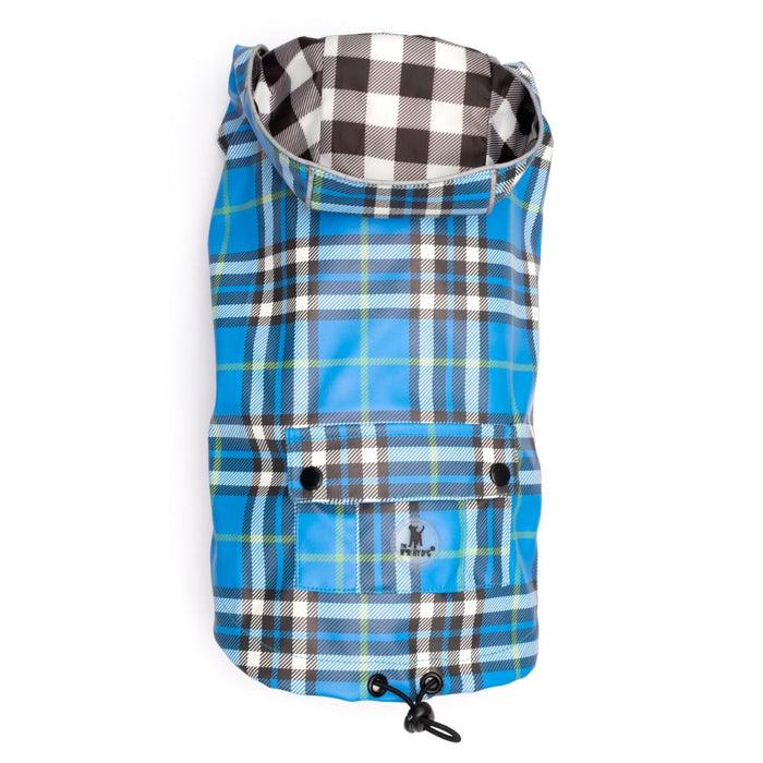 Blue Plaid London Raincoat - 3 Red Rovers