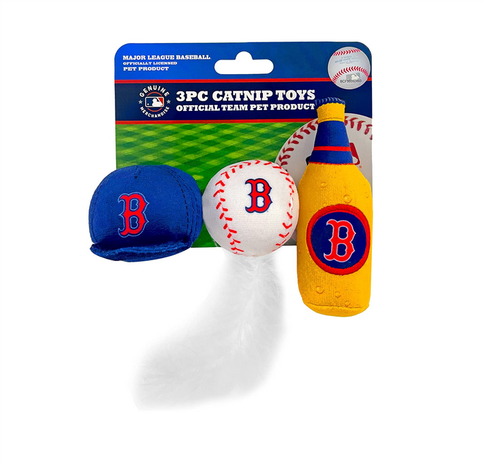 Boston Red Sox 3 piece Catnip Toy Set - 3 Red Rovers