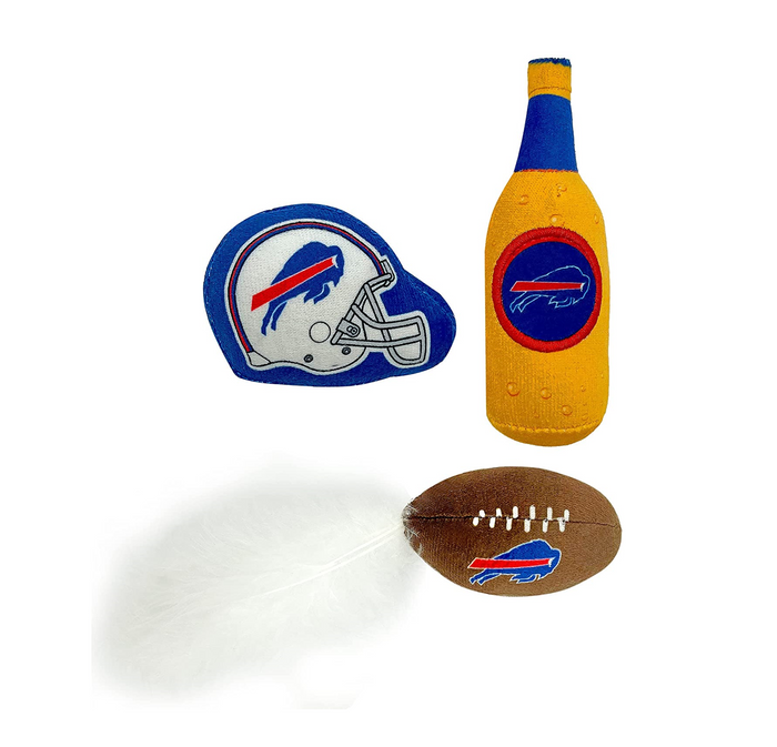 Buffalo Bills 3 piece Catnip Toy Set - 3 Red Rovers