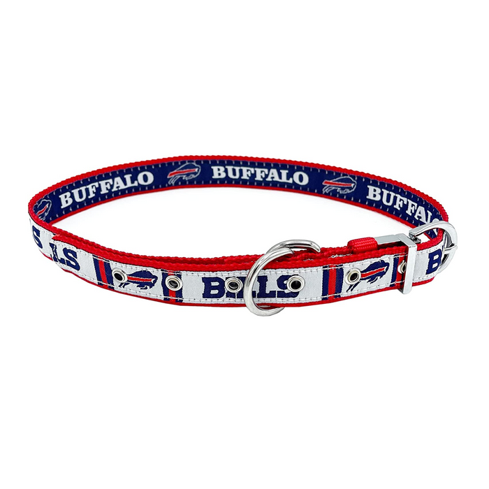 Buffalo Bills Reversible Dog Collar - 3 Red Rovers