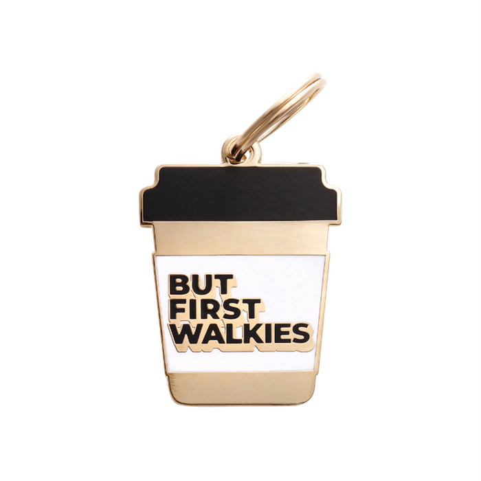 But First Walkies Pet ID Tag - 3 Red Rovers