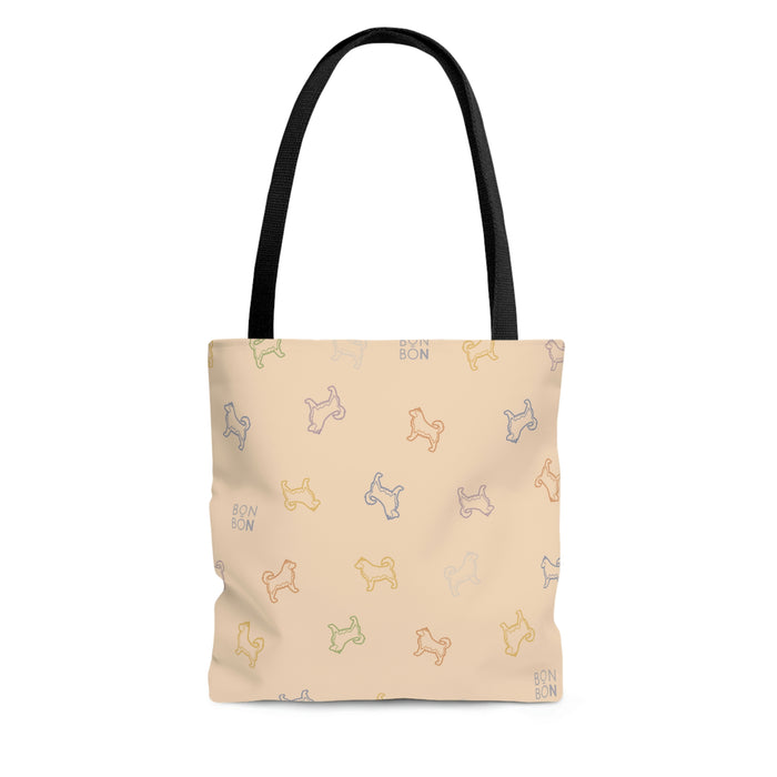 Alaskan Malamute Basic Tote Bag - Cream - 3 Red Rovers