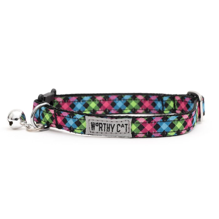 Carnival Check Cat Collar - 3 Red Rovers