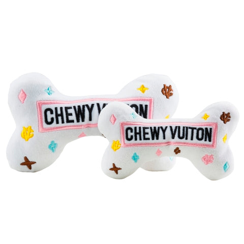 Chewy Vuiton White Bone Toy - 3 Red Rovers