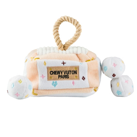 Chewy Vuiton White Trunk Activity House - 3 Red Rovers