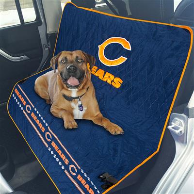 Chicago Bears Pet Car Seat Protector - 3 Red Rovers
