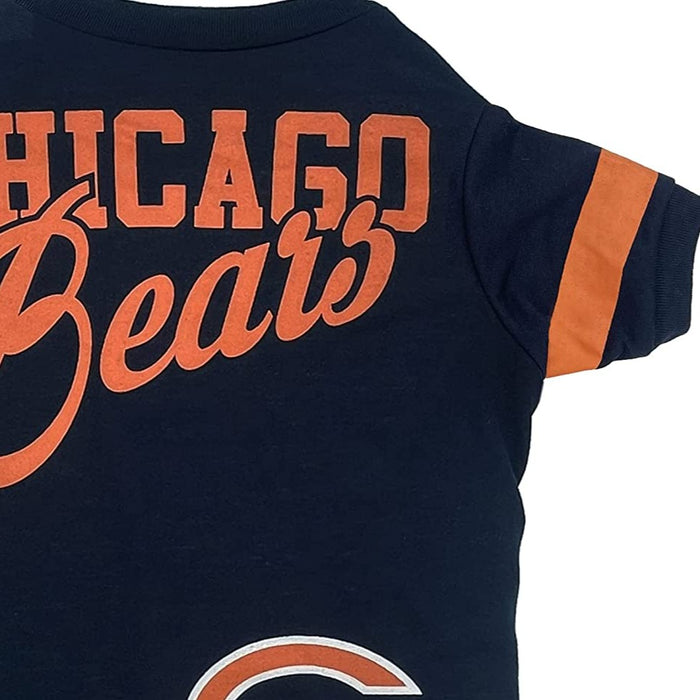 Chicago Bears Stripe Tee Shirt - 3 Red Rovers