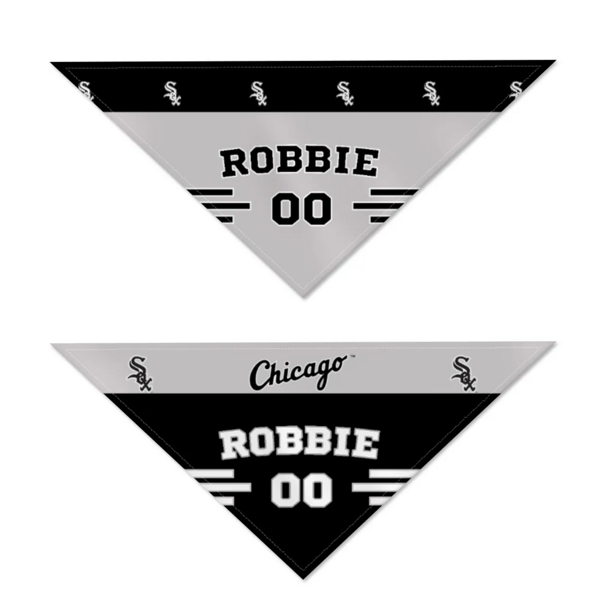 Chicago White Sox Home/Road Personalized Reversible Bandana - 3 Red Rovers
