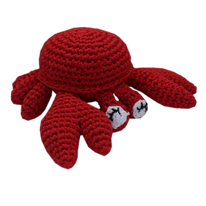 Clawdious the Crab Handmade Knit Knack Toys