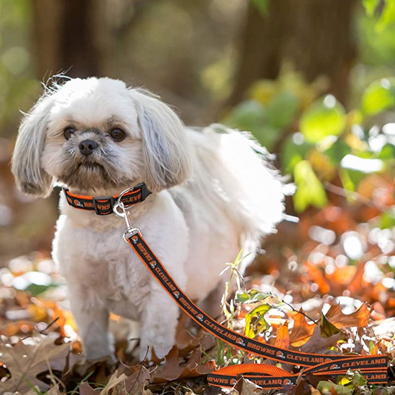 Cleveland Browns Dog Collar or Leash – 3 Red Rovers