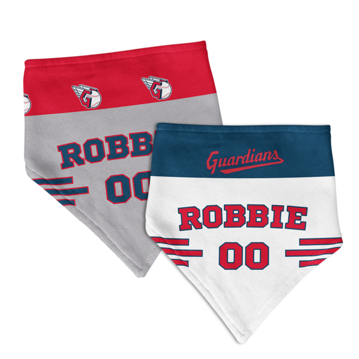 Cleveland Guardians Home/Road Personalized Reversible Bandana - 3 Red Rovers