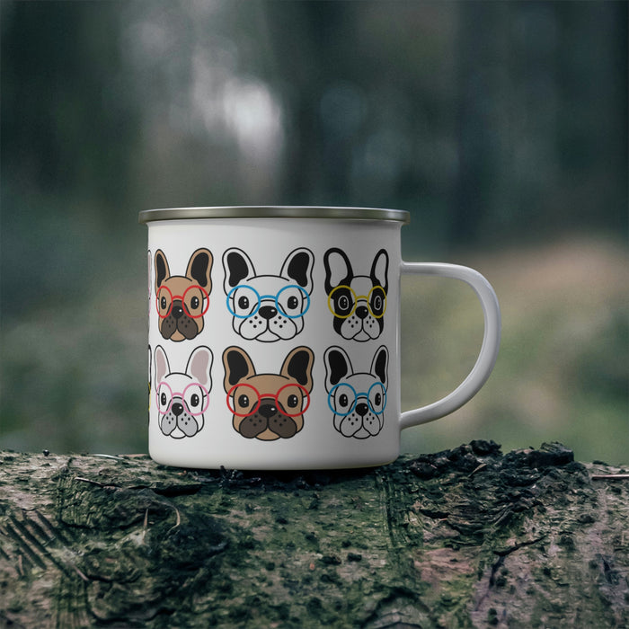 French Bulldogs Enamel Camping Mug - 3 Red Rovers